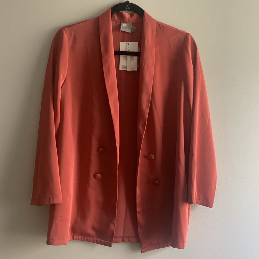 ASOS Rose Satin Blazer